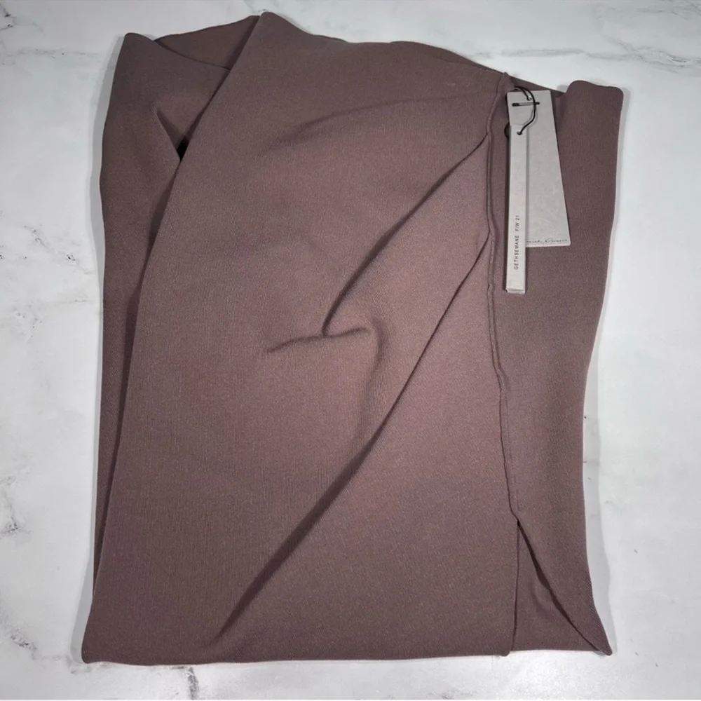 Rick Owens Rent Maxi Bodycon Skirt in Dust - Picture 2 of 14